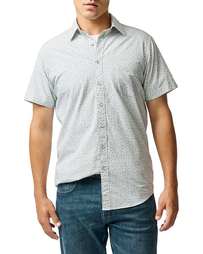 

Рубашка Mathesons Bay Slim Fit с коротким рукавом Rodd & Gunn, зеленый