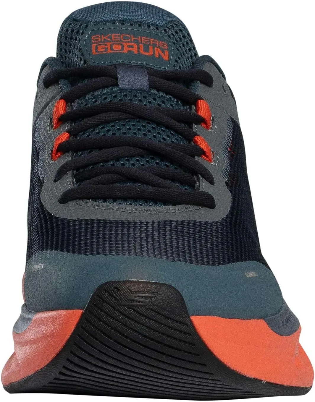 Мужские кроссовки Skechers Slip Ins Max Cushioning Glide Step Trainers, темно-синие/оранжевые — фото 4