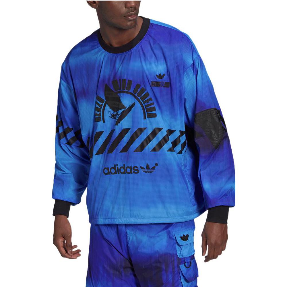 Adidas Originals Мужская синяя толстовка — фото 4