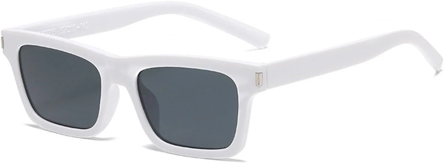 

Мужские солнцезащитные очки для активного отдыха в маленькой оправе, спортивные очки для вождения, женские декоративные солнцезащитные очки Generic, White