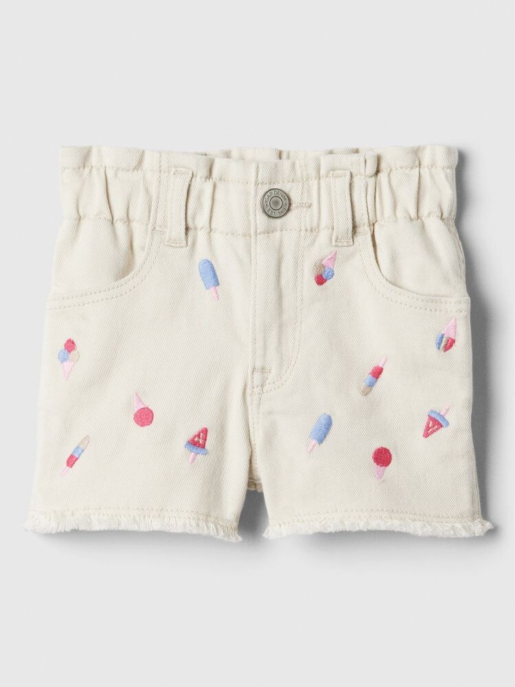 Джинсовые шорты Gap, бежевый