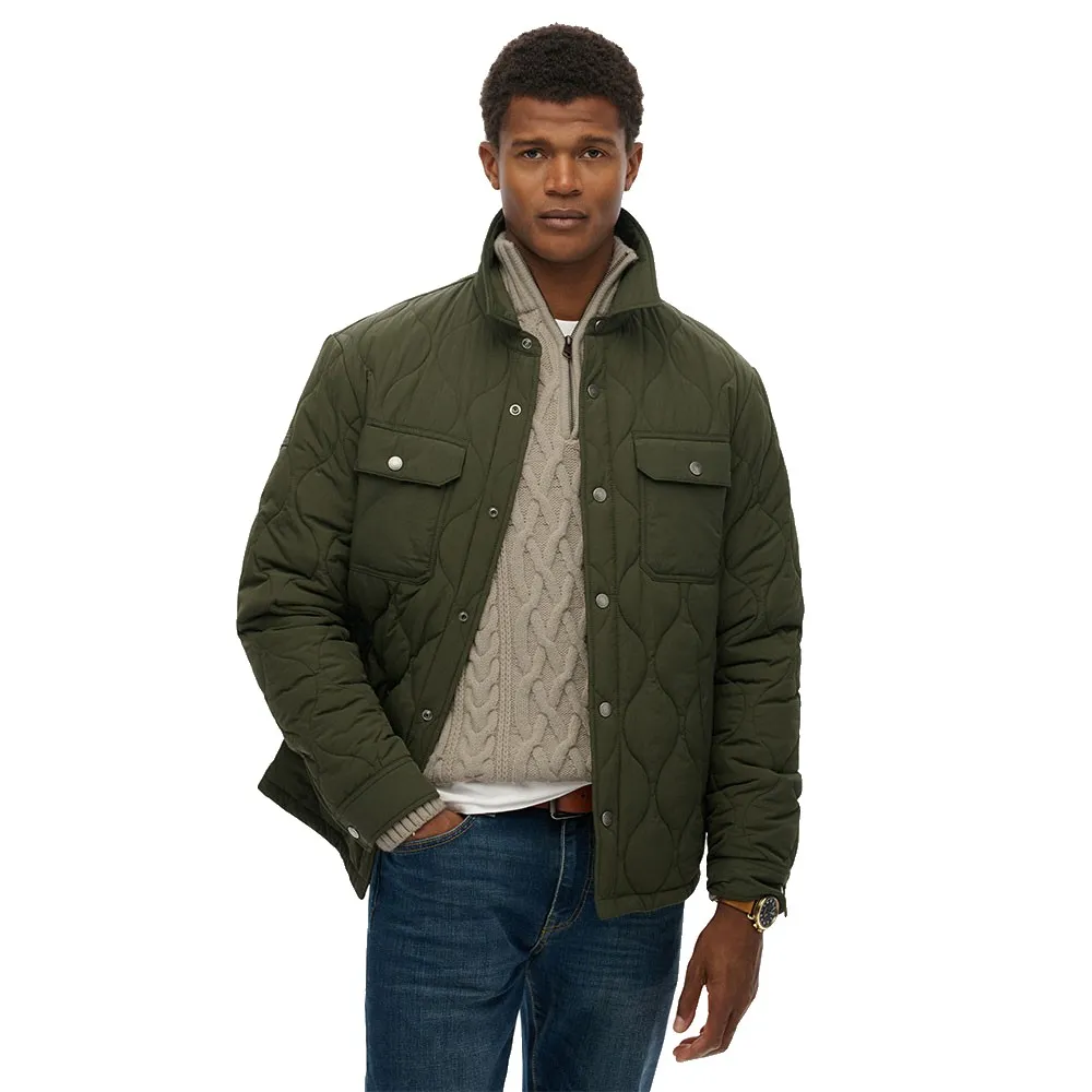 

Куртка-рубашка-подкладка Superdry Surplus, зеленый