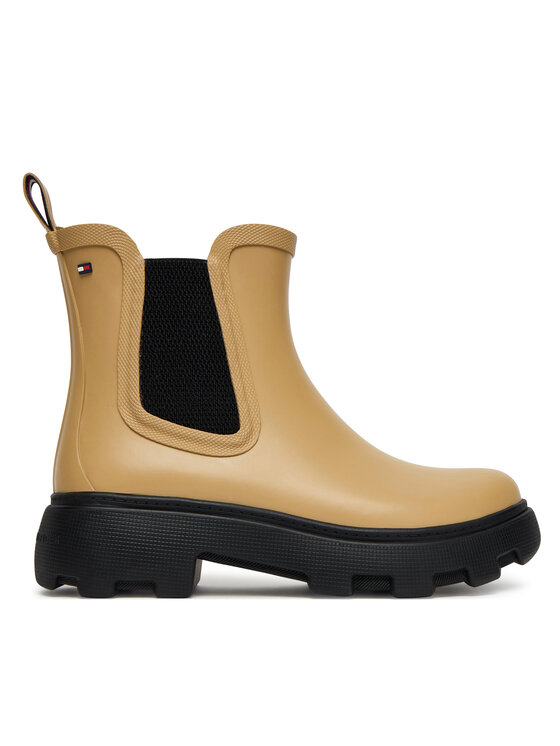 Резиновые сапоги Rubber Flag Cleated FW0FW08637 Tommy Hilfiger, коричневый