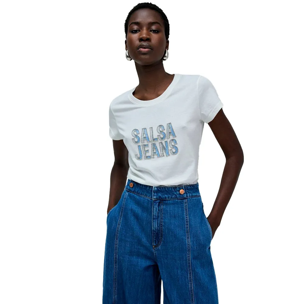 

Футболка Salsa Jeans Sparkling Branding, белый