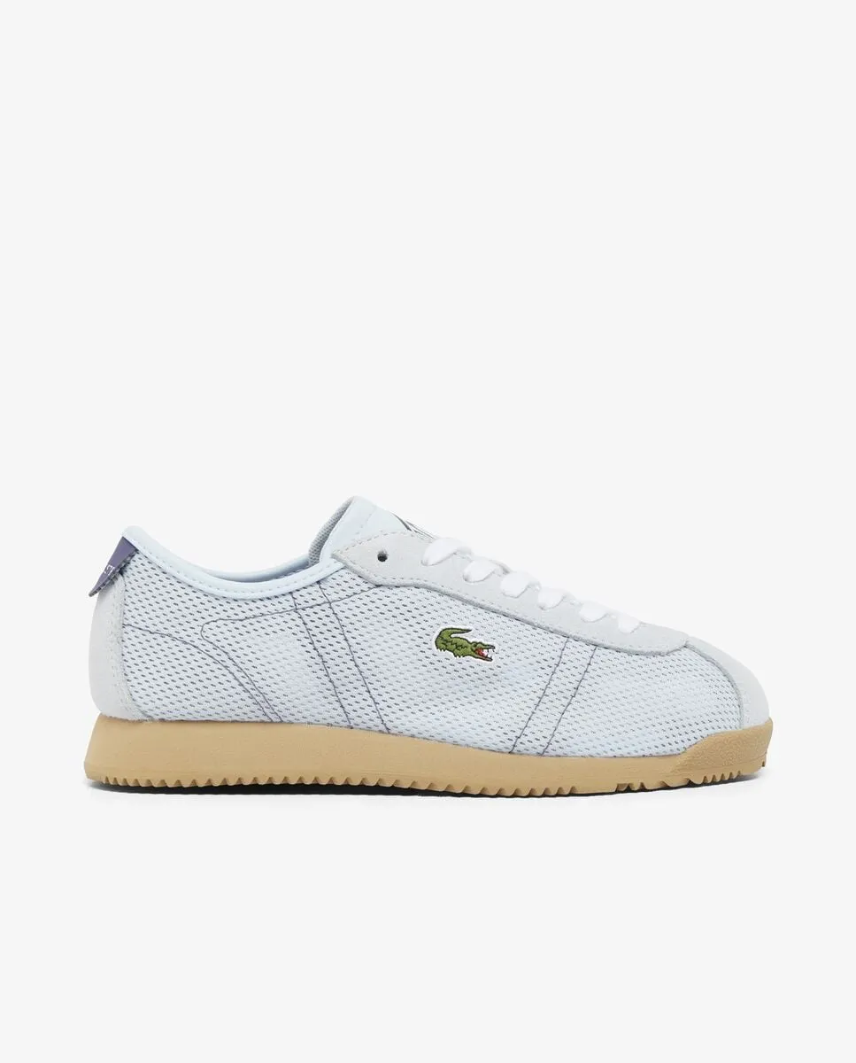 Женские кожаные кеды Club-Low синего цвета Lacoste, голубой