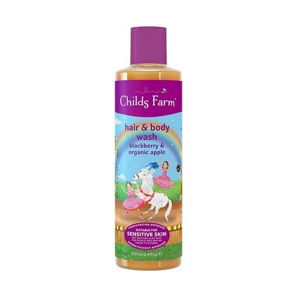 

Шампунь для волос и тела Childs Farm с экстрактом ежевики и органическим яблоком