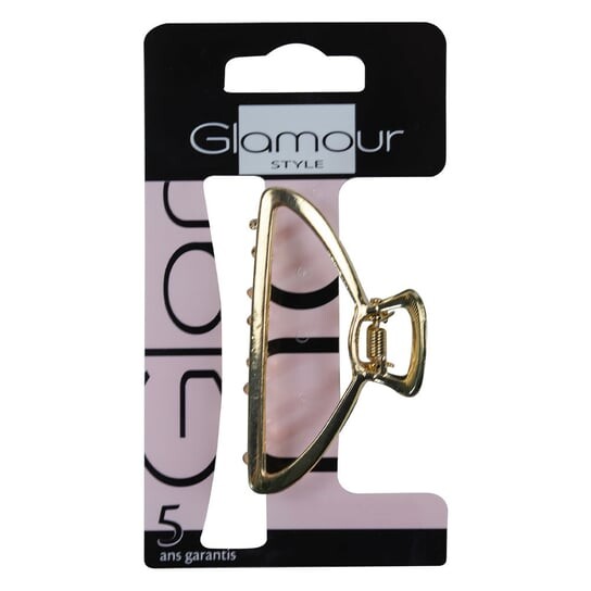 

Заколка для волос Glamour Metal с полым центром, маленькая, золотистая