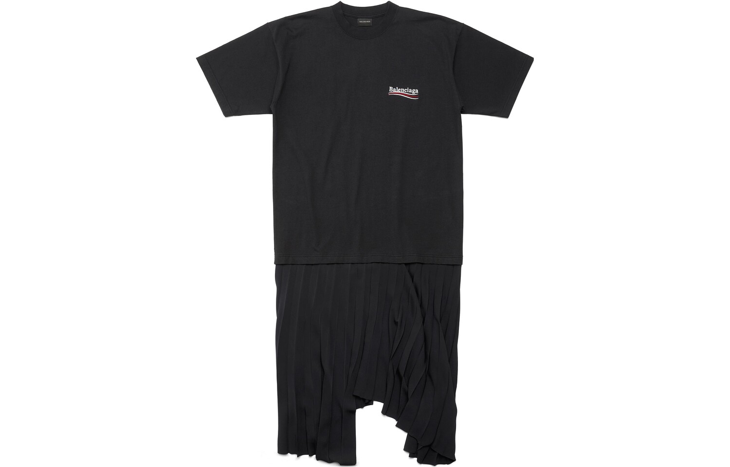 

Платье Balenciaga с короткими рукавами, черный