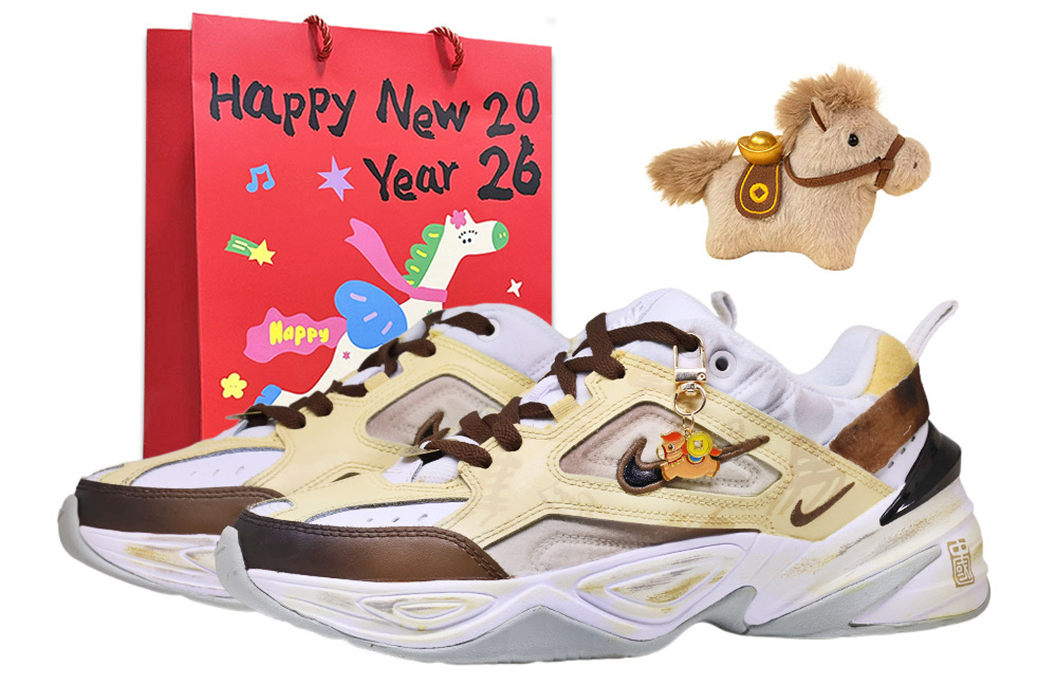 

Nike Износостойкие низкие массивные кроссовки для мужчин, коричневый