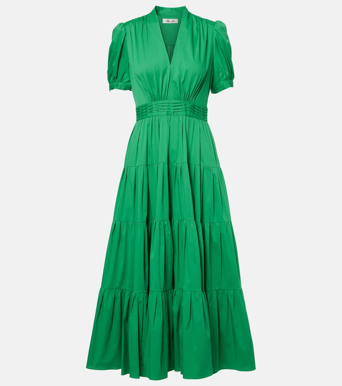 

Длинное платье Darby из смесового хлопка Diane von Furstenberg, Signature Green