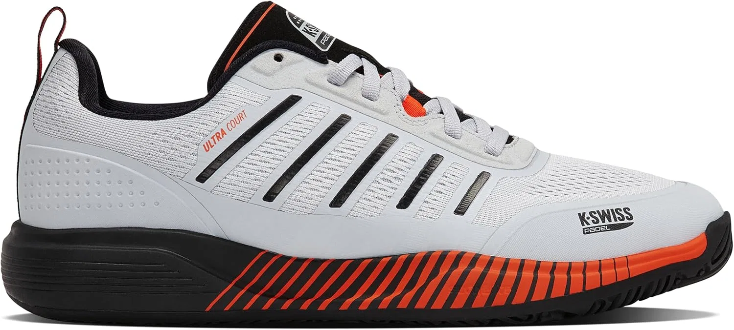 Кроссовки для падел K-Swiss Ultra Court, Micro Chip/Black/Neon Lava