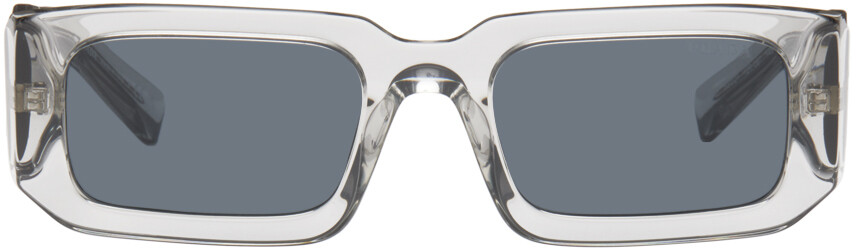 

Прямоугольные солнцезащитные очки Prada Eyewear, Transparent