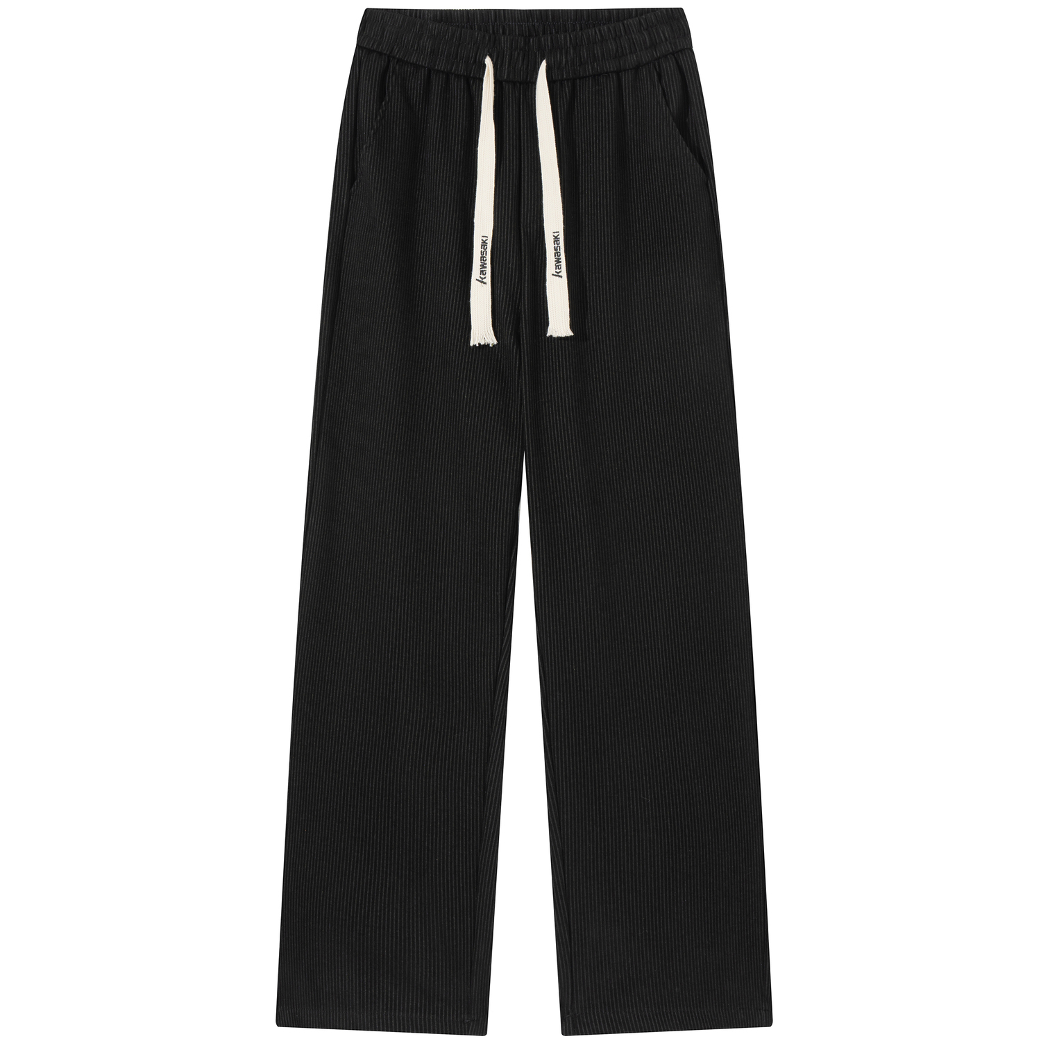 

Повседневные брюки унисекс, утепленные, прямого кроя Kawasaki, черный