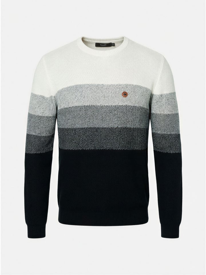 

KOROSHI Футболка с круглым вырезом из хлопка в полоску черного цвета, Черный, KOROSHI Футболка с круглым вырезом из хлопка в полоску черного цвета