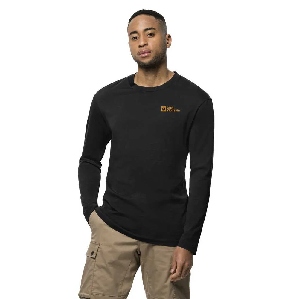 

Лонгслив Jack Wolfskin Essential, черный
