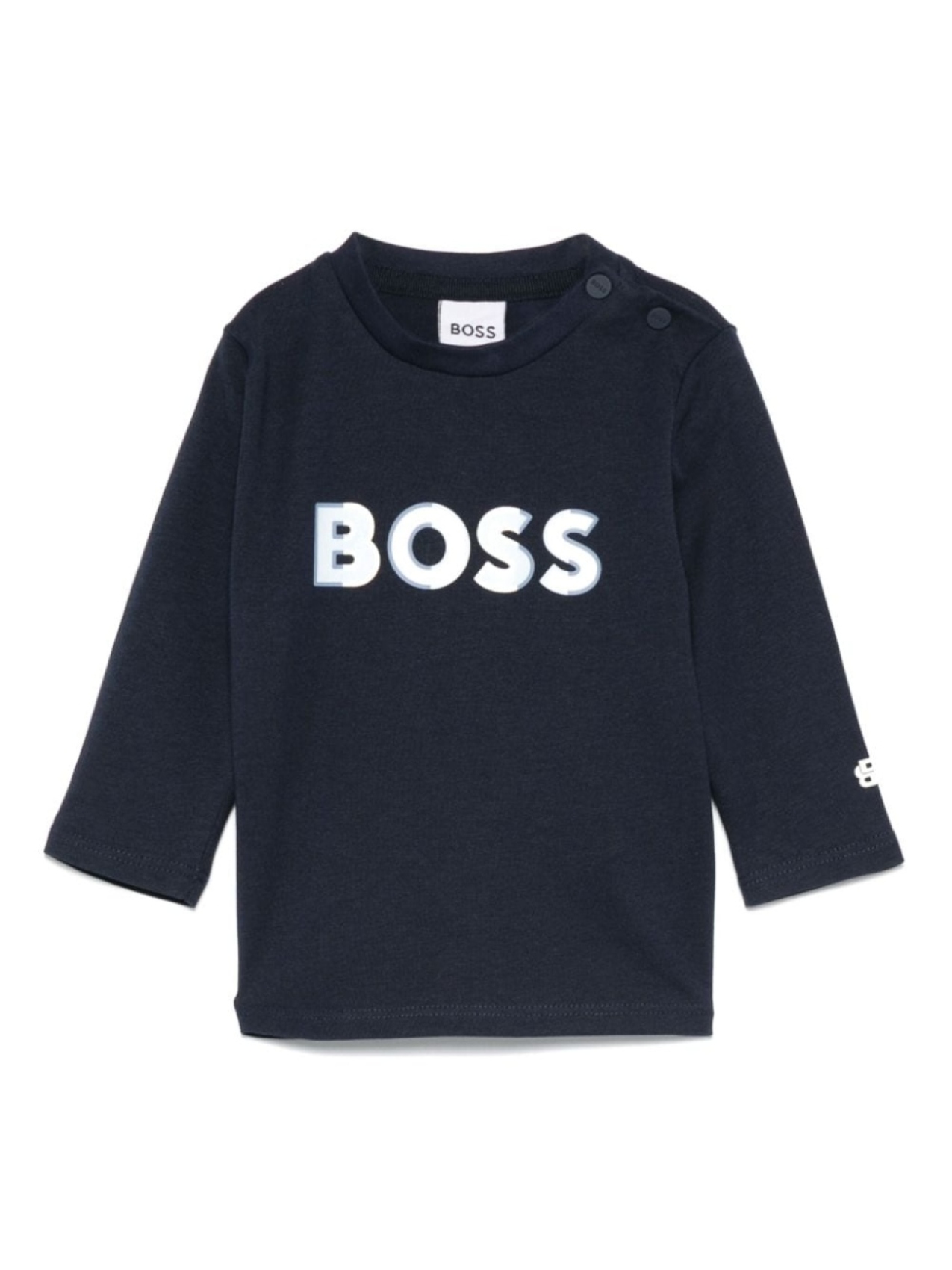 

Футболка с логотипом BOSS Kidswear, синий