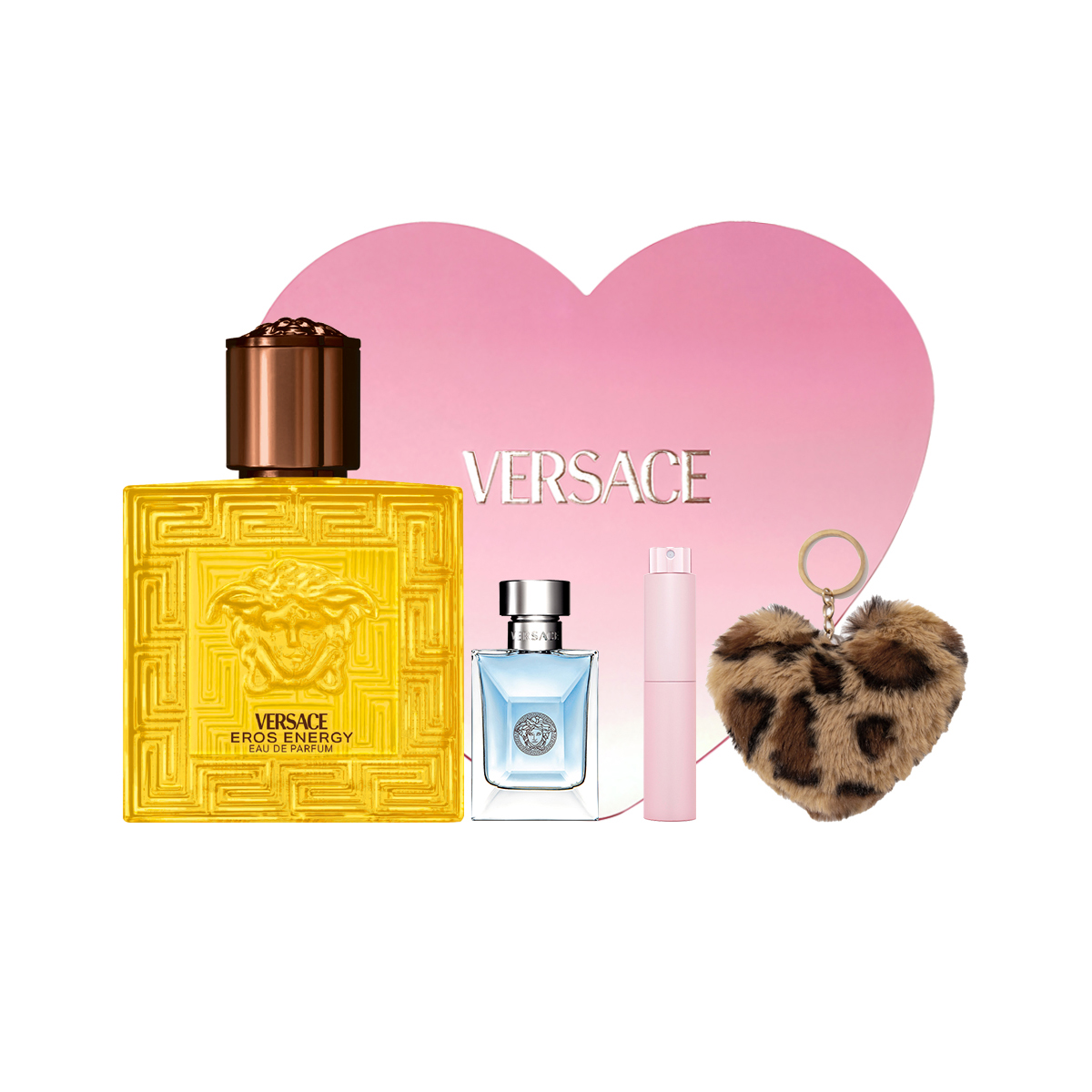 Набор одежды с парфюмированной водой Fiery Love в форме сердца 50 мл+5 мл VERSACE — фото 2