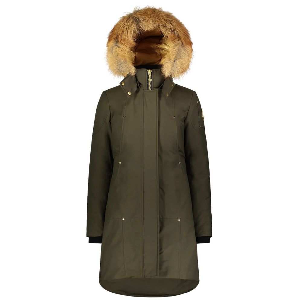 

Женское пальто Moose Knuckles из хлопка, цвет army