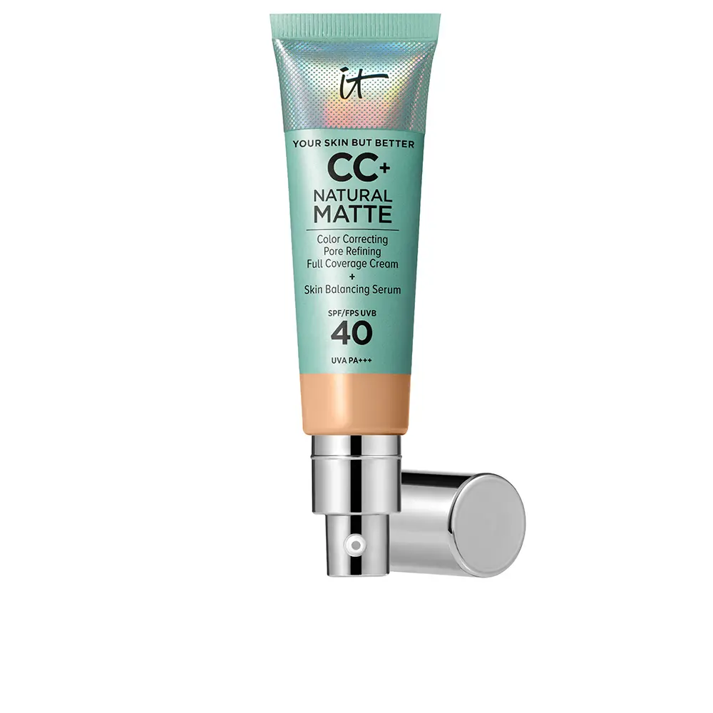 

Матирующий CC-крем с SPF40 cc+ natural matte cream foundation spf40 It Cosmetics, цвет medium, 32 мл