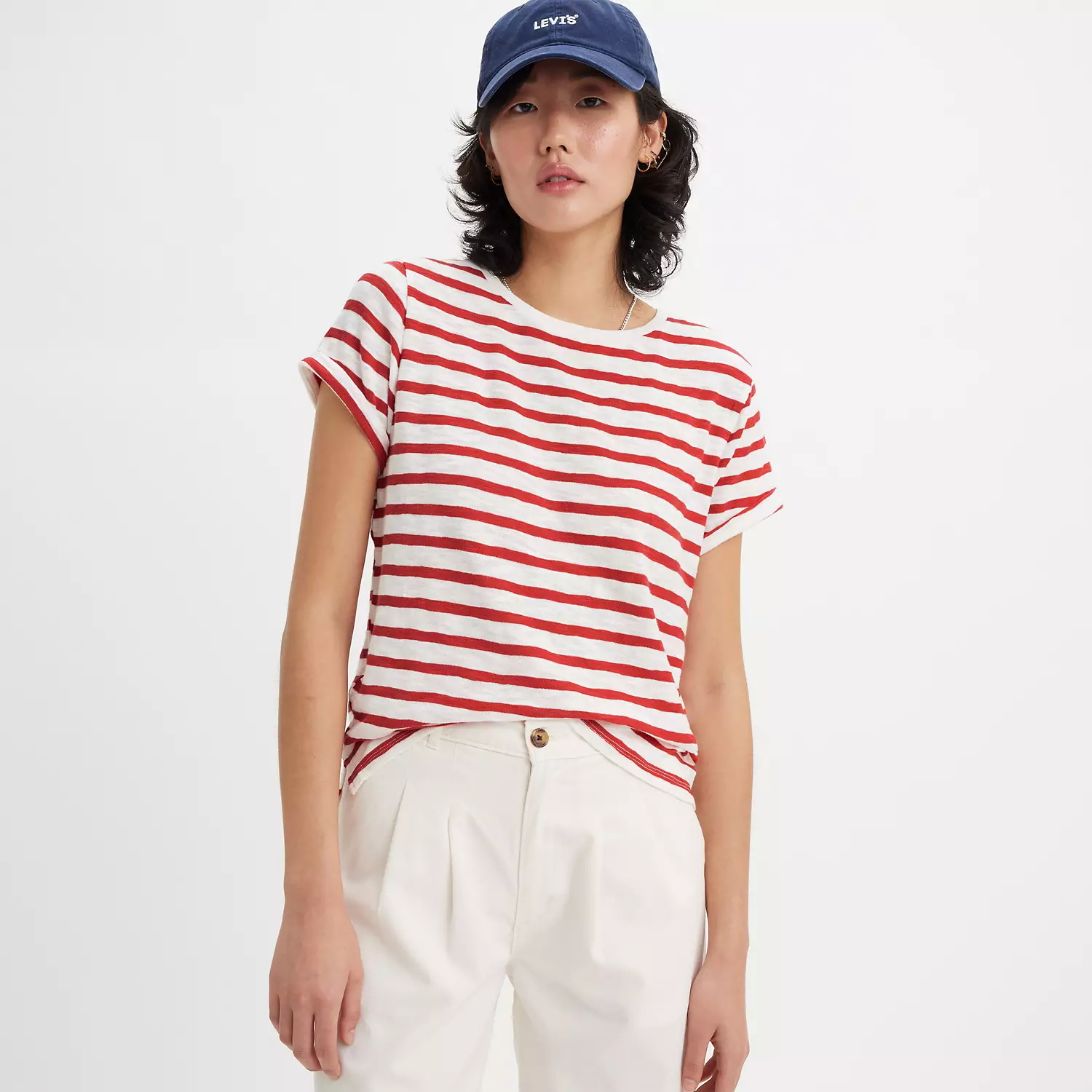 

Футболка с коротким рукавом «Марго» Levi's, цвет Captain Stripe - Green