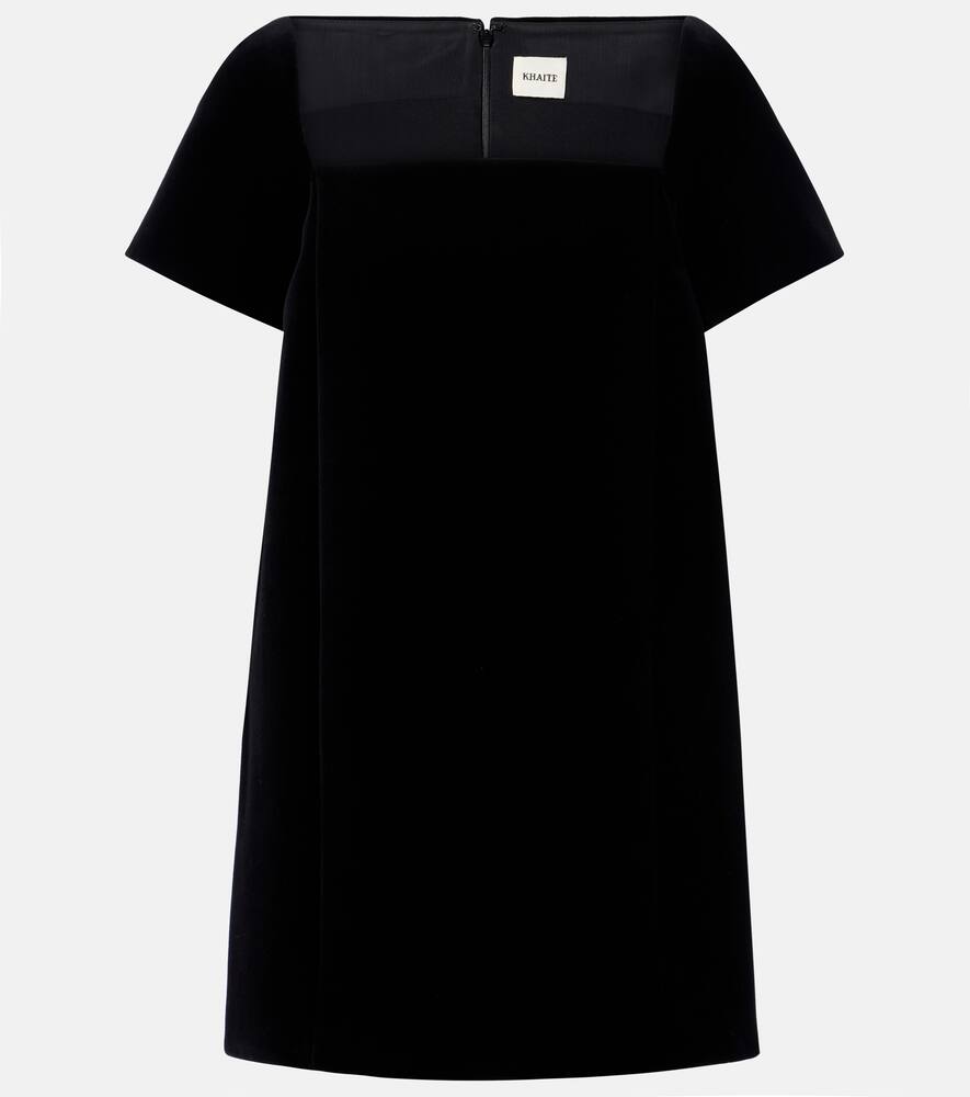 

Бархатное мини-платье Benji Khaite, Black