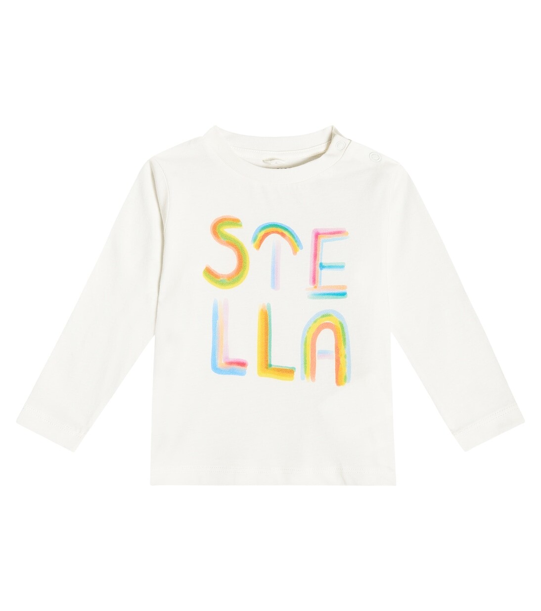 

Футболка из хлопкового джерси с логотипом Stella Mccartney Kids, белый