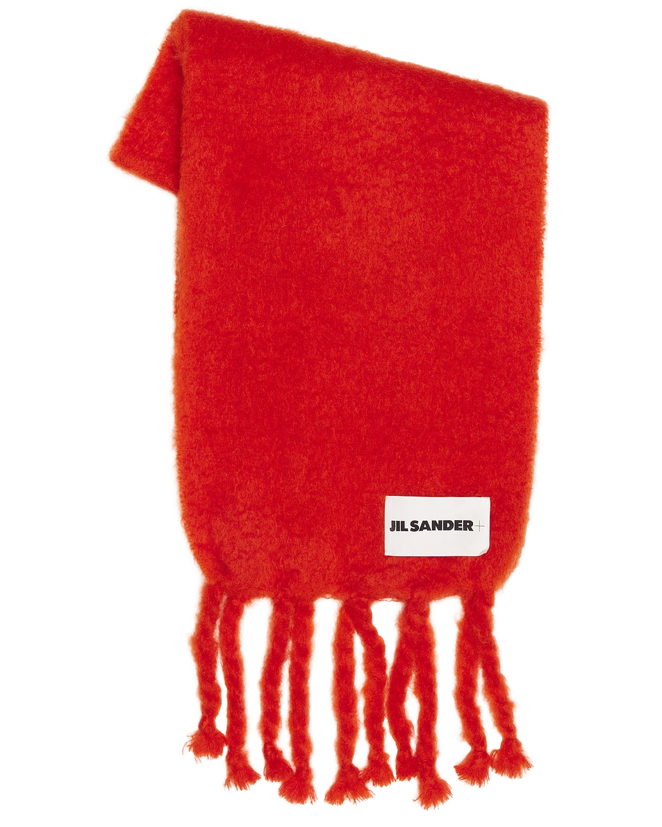 

Шарф Logo Plain Jil Sander, Red