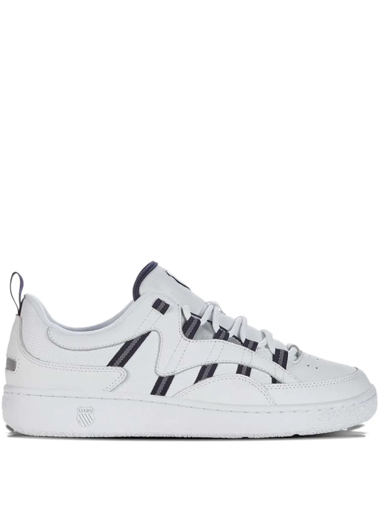 

Кроссовки из кожи в полоску K-Swiss, белый