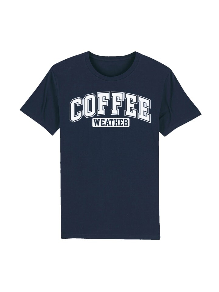 

Футболка F4NT4STIC T-Shirt Coffee Weather Winter Holiday Weihnachten, цвет french navy