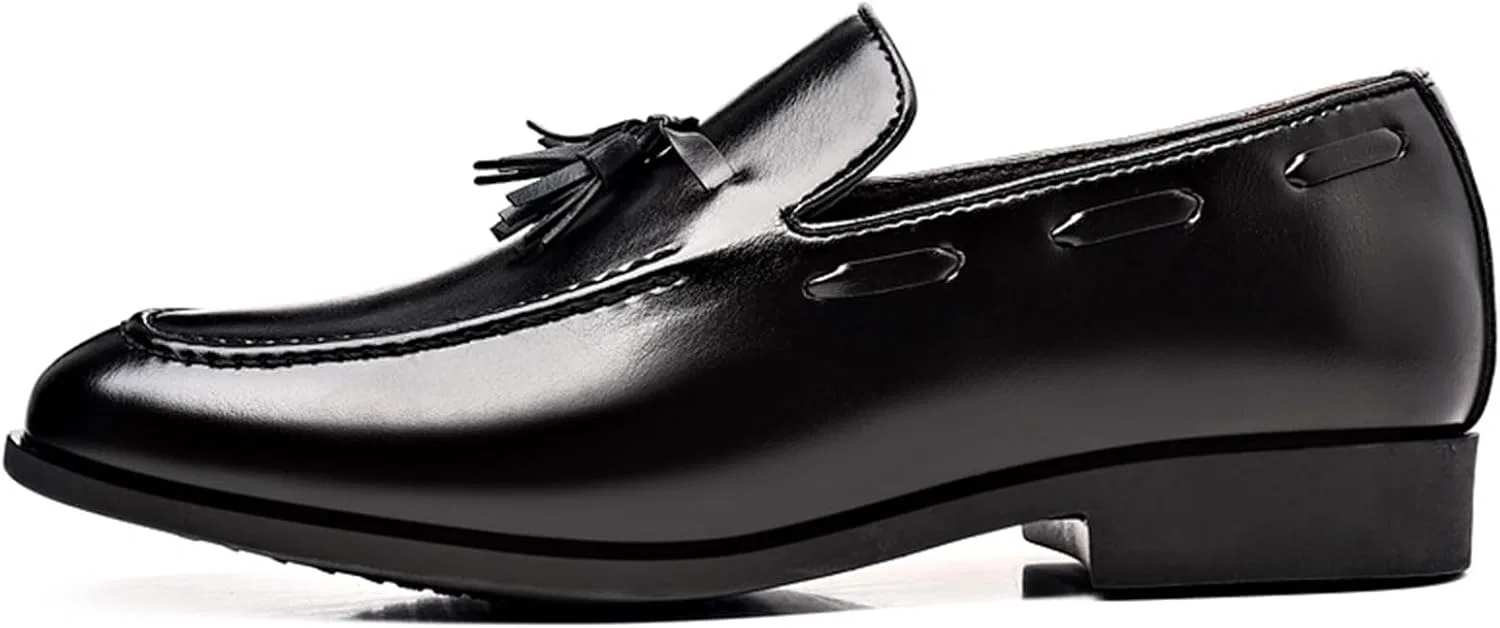 Лоферы классические туфли-лоферы Tassel Dress Shoes, Black NIGXWNS — фото 3