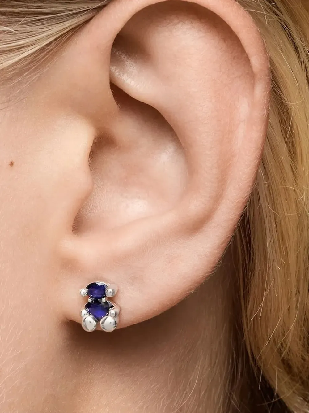 

Серьги в форме медведя TOUS, серебряный