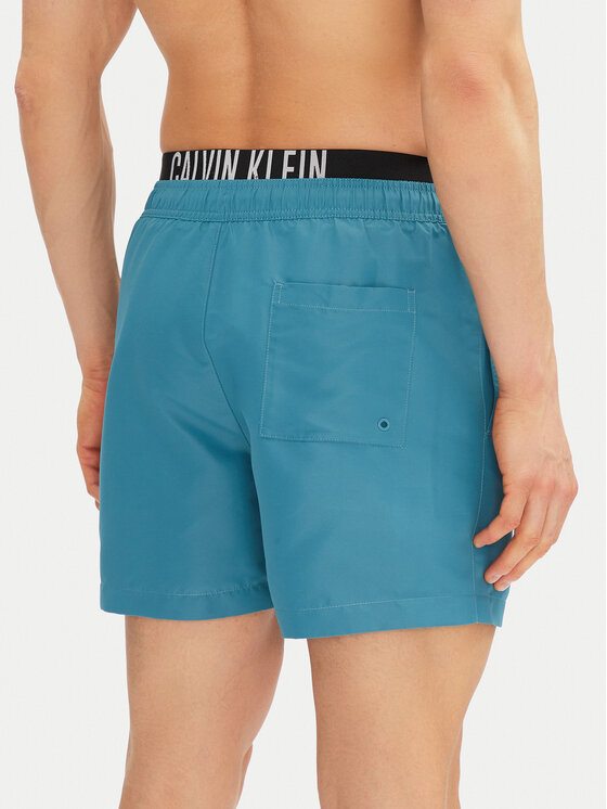 Плавки-Шорты обычного кроя KM0KM01093 Calvin Klein Swimwear, синий — фото 3