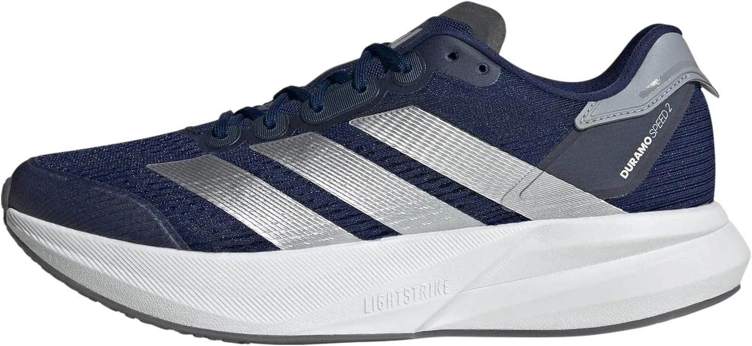 Мужские беговые кроссовки Adidas Duramo Speed 2, Dark Blue Silver Met Halo Silver