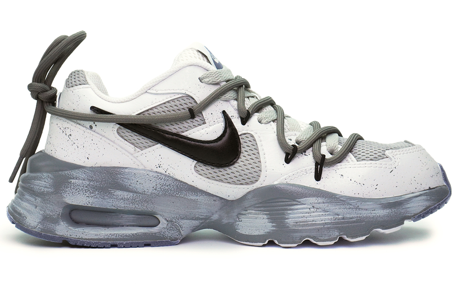 Nike Женские кроссовки Air Max Fusion Low Top серо-белые, цвет Gray White — фото 2