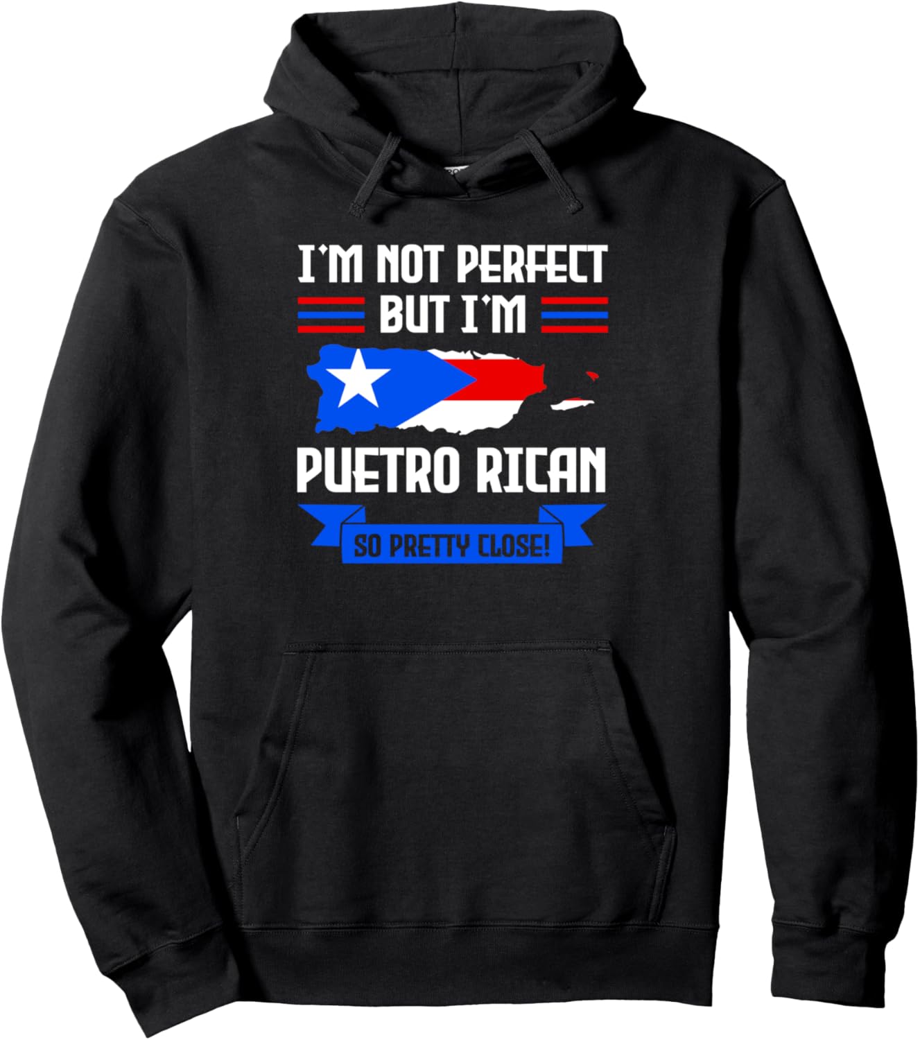 

Толстовка, Я не идеален, но я пуэрториканец в толстовке Puerto Rican Flag Puerto Rican Roots Gift Idea, черный