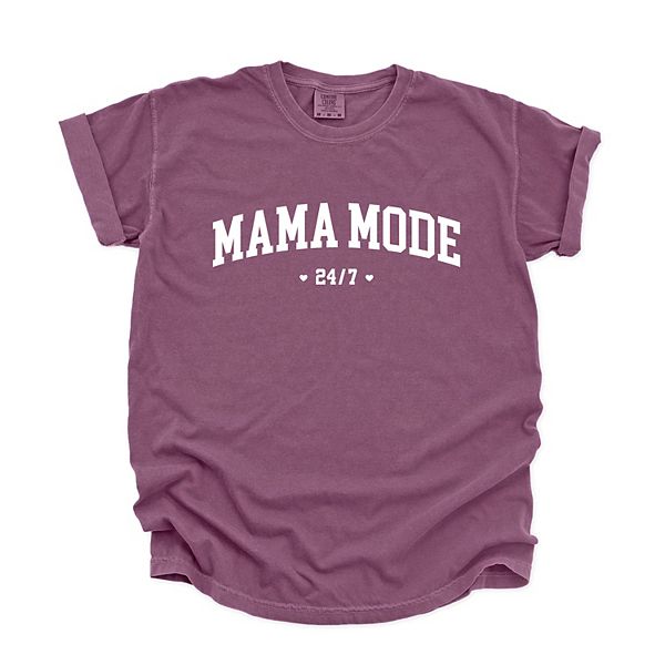 

Футболка Mama mode 24/7 garment dyed Simply Sage Market, Berry