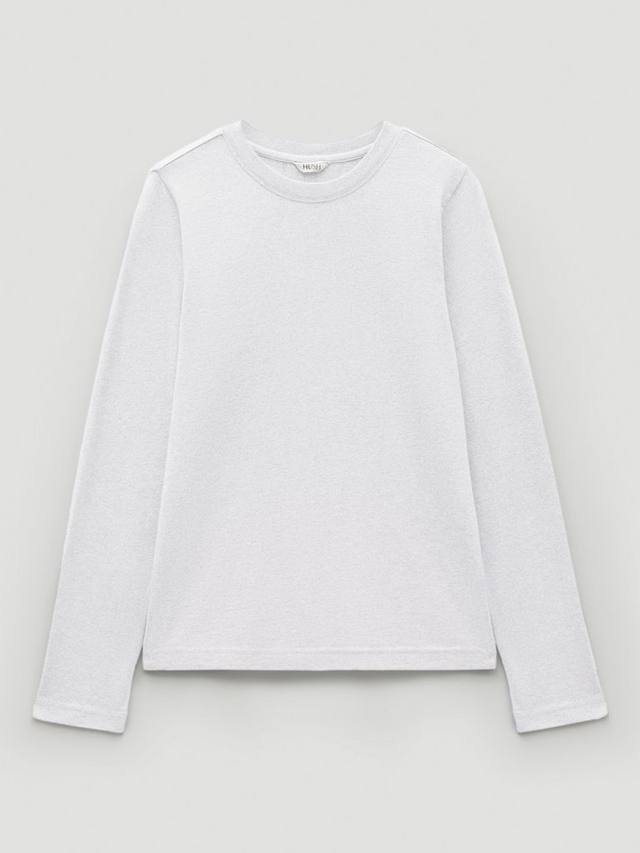 

Топ с длинными рукавами приталенного кроя HUSH, White