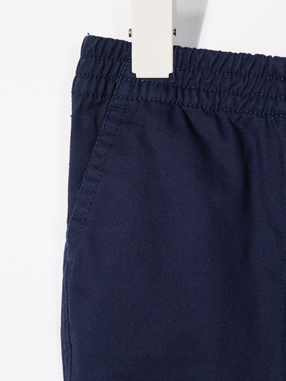 Брюки с вышитым логотипом POLO RALPH LAUREN KIDS, синий — фото 3