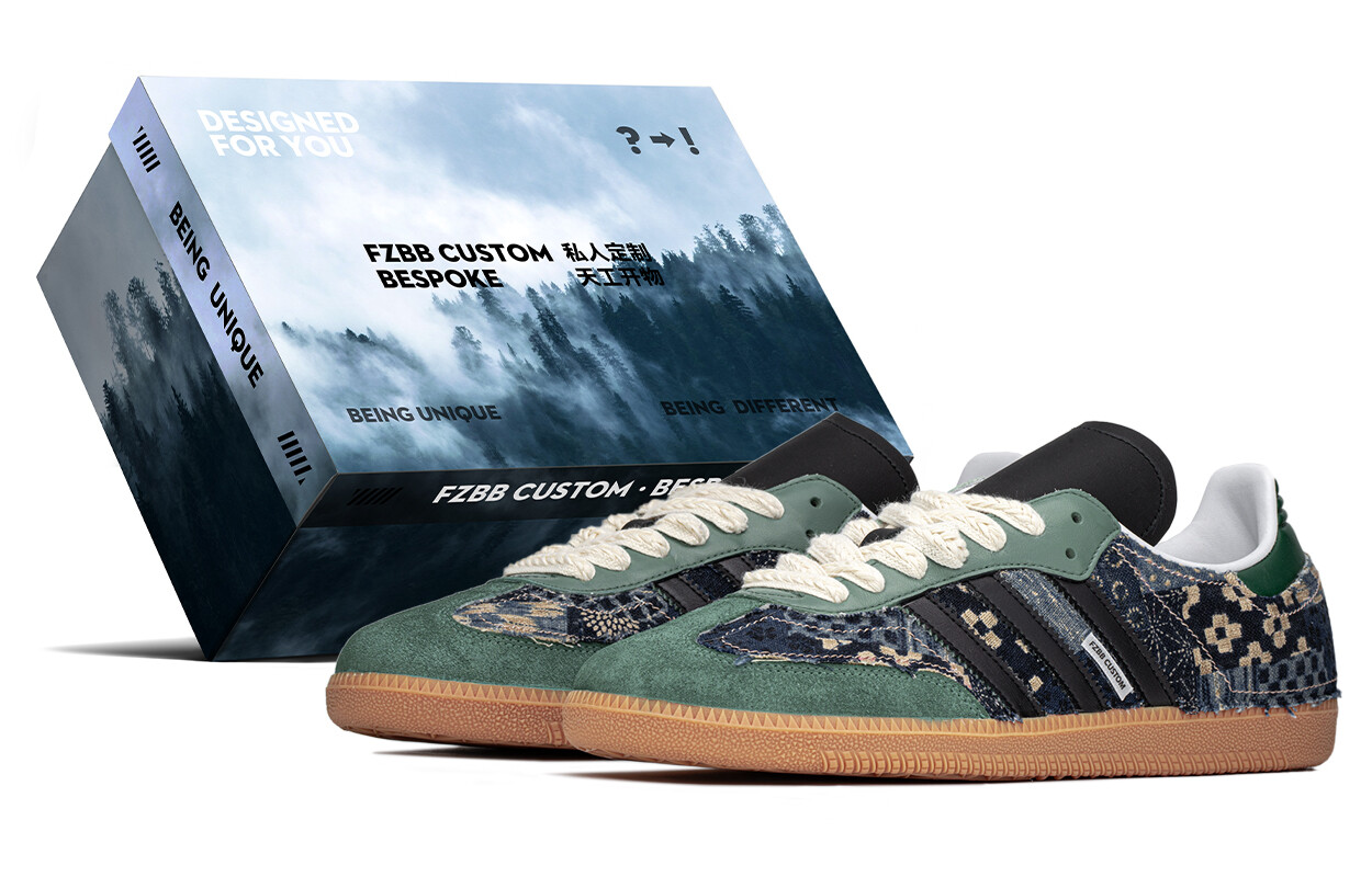 

Кроссовки adidas originals SAMBA OG Skateboarding Shoes Unisex Low-top Blue/Green, зеленый