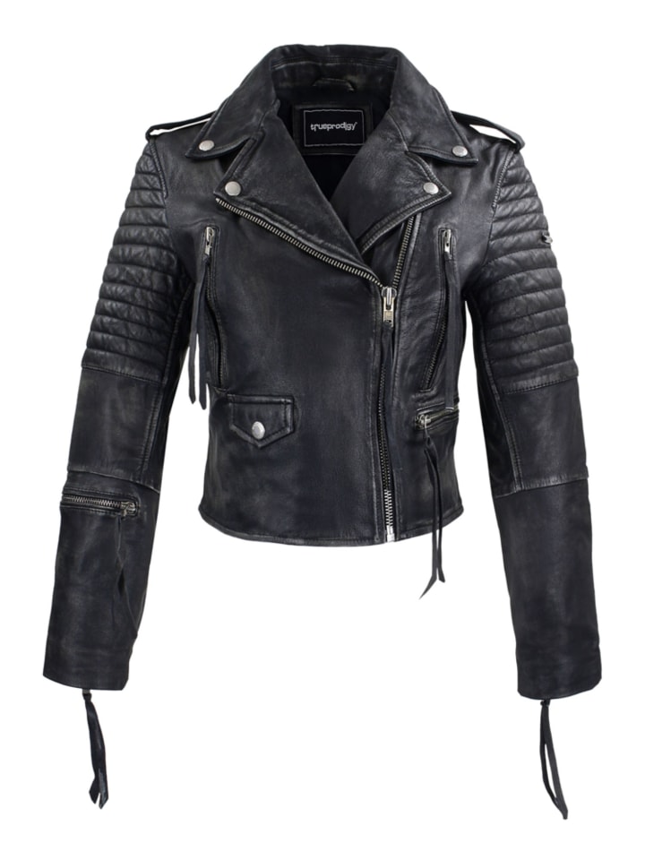 

Trueprodigy Черная кожаная куртка Avril