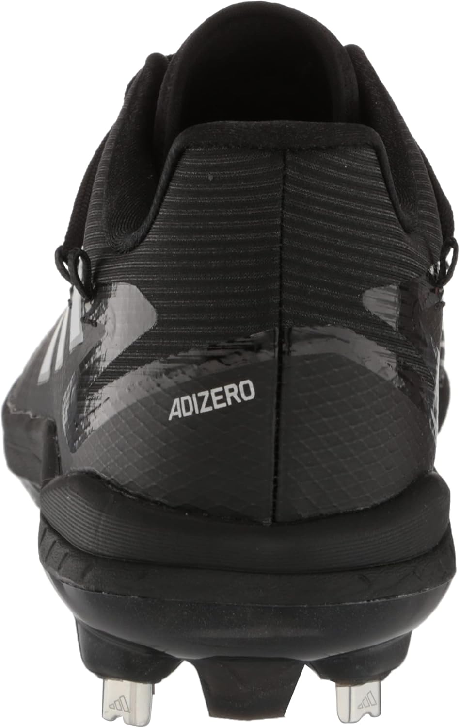 Бутсы Adidas Men's Adizero Afterburner 8, черный/красный/металлик — фото 3