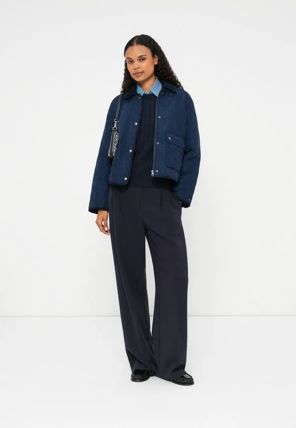 Утепленная стеганая водоотталкивающая зимняя куртка с флагом Tommy Hilfiger, Dark Night Navy — фото 2