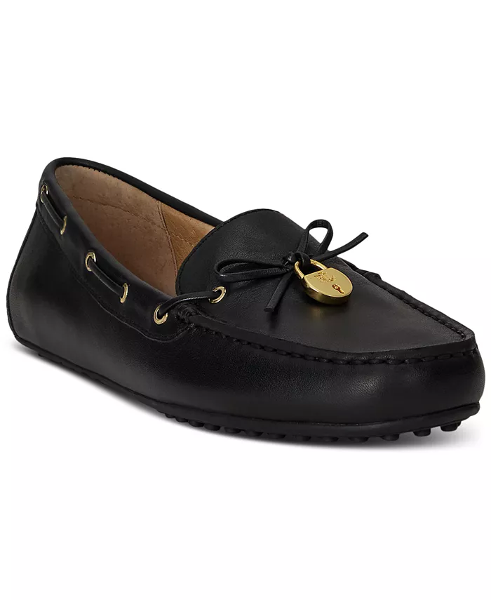 Женские балетки Wylie Driver Lauren Ralph Lauren, черный