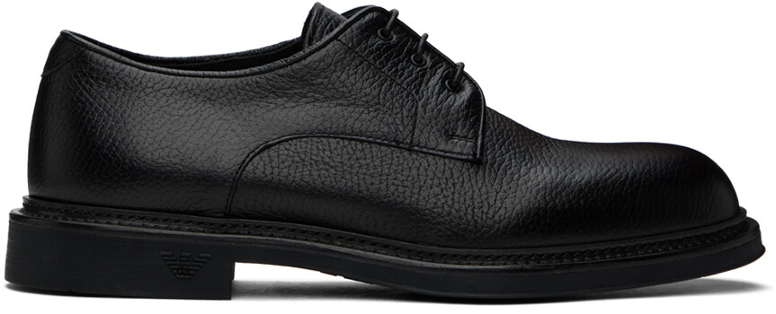 

Черные дерби на шнуровке Emporio Armani