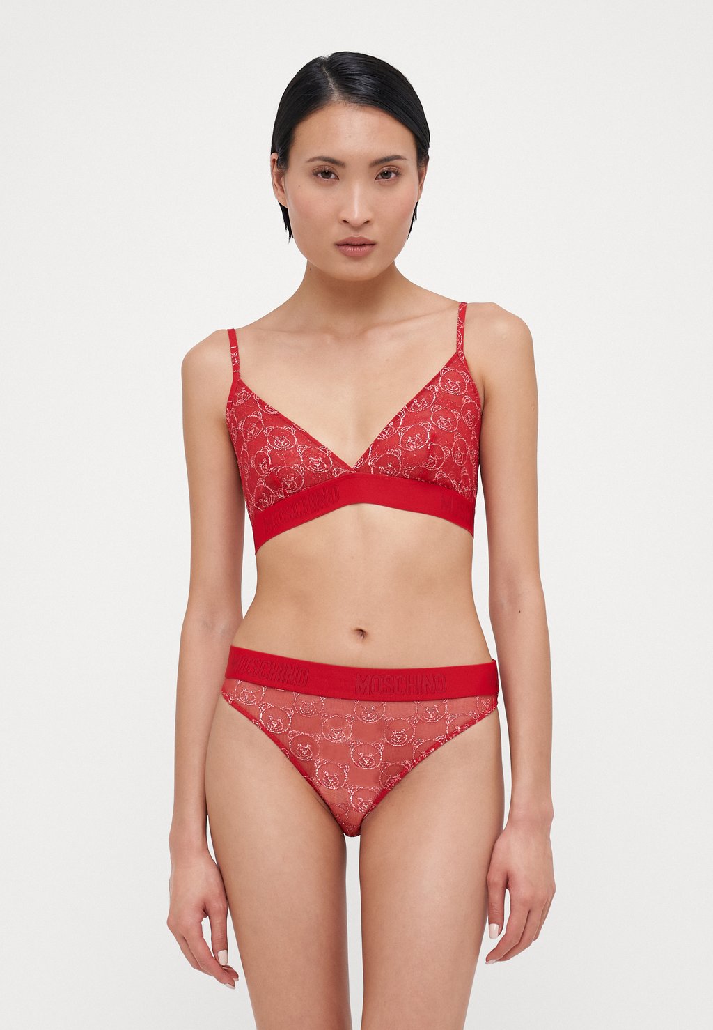 

Треугольный бюстгальтер FASHION KIT PEZZI Moschino Underwear, красный