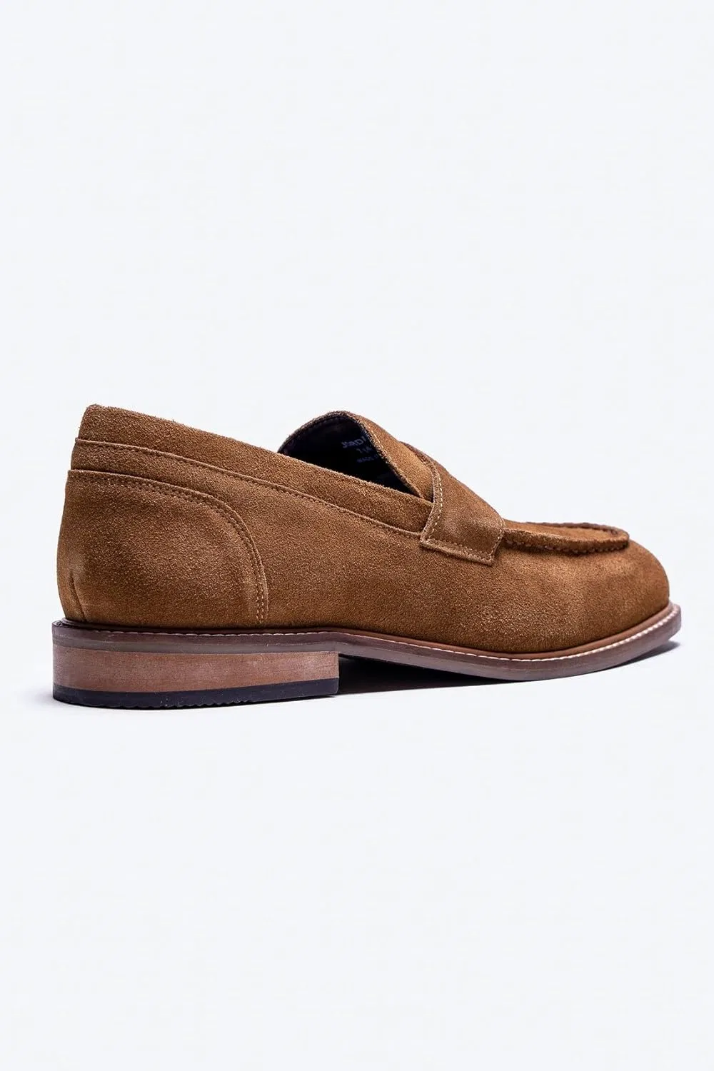 Туфли лоферы замшевые повседневные Men’s Casual Comfort Slip on Loafer, коричневый SIRRI — фото 4