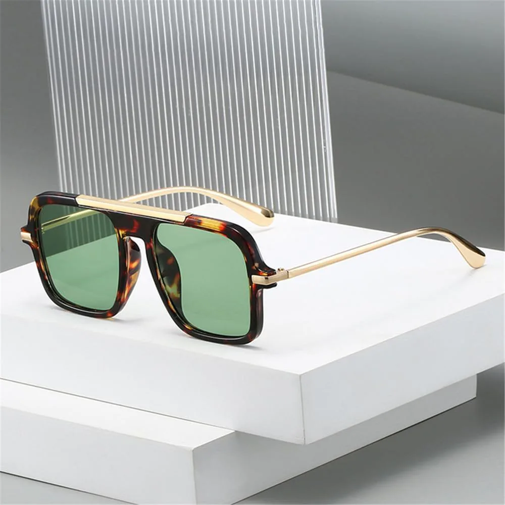 

Солнцезащитные очки UV400 с защитой от УФ-излучения — конфетные цвета, леопардовый градиент, для женщин и мужчин, для бега и активного отдыха UYPTK, Black Green