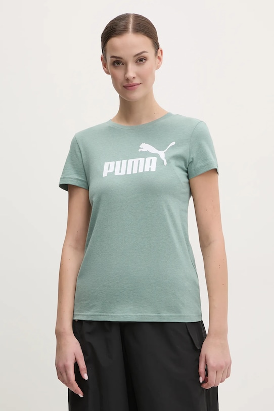 

Хлопковая футболка Puma, зеленый