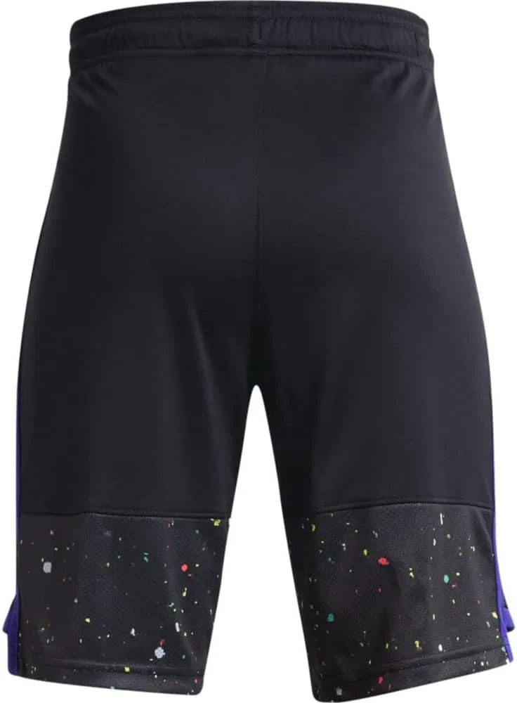 Детские шорты Under Armour Stunt 3.0 с принтом, Black (002)/Pink Shock — фото 3