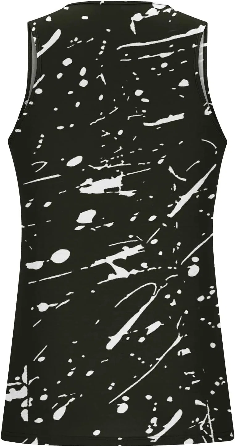 Мужской топ на лямках, оверсайз, для тренировок, Generic, A06_black — фото 3